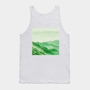 Tropical Green Mountains Oil Effects 3 Tank Top